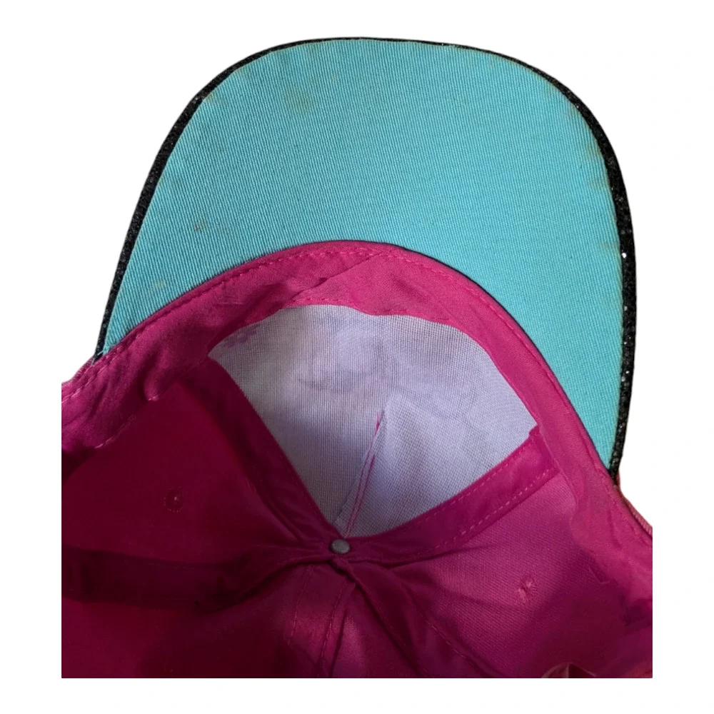 Disney - Vampirina - Fangtastic - Pink Hat - Youth Snap Back -Black Glitter Bill